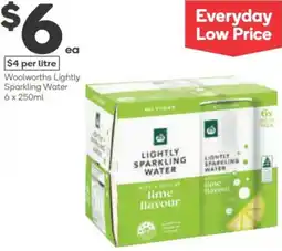 Woolworths Woolworths lightly sparkling water offer