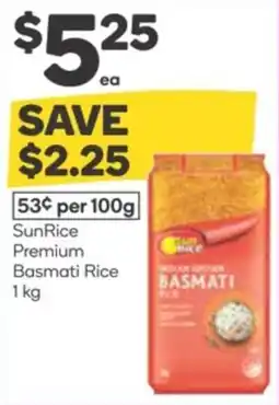 Woolworths SunRice Premium Basmati Rice offer