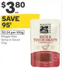 Woolworths Maggie beer gravy or sauce offer