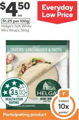 Woolworths Helga's soft white mini wraps offer
