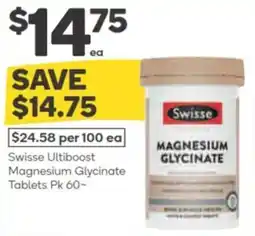 Woolworths swisse ultiboost magnesium glycinate tablets offer