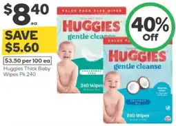 Woolworths huggies thick baby wipes offer