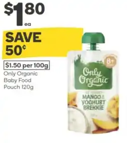 Woolworths Only organic baby food pouch offer