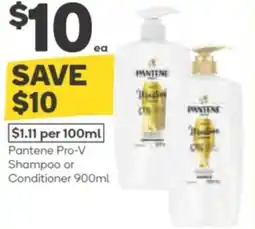 Woolworths Pantene pro-v shampoo or conditioner offer