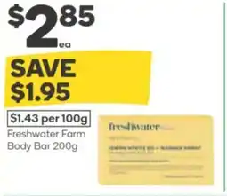 Woolworths Freshwater Farm Body Bar offer