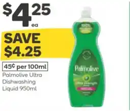 Woolworths Palmolive ultra dishwashing liquid offer