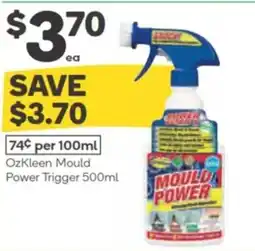 Woolworths Ozkleen mould power trigger offer