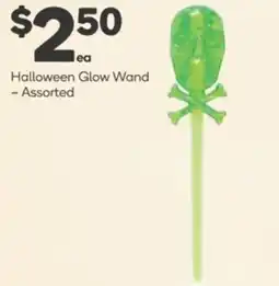 Woolworths Halloween glow wand offer
