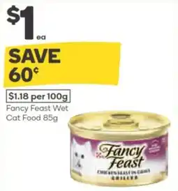 Woolworths fancy feast wet cat food offer
