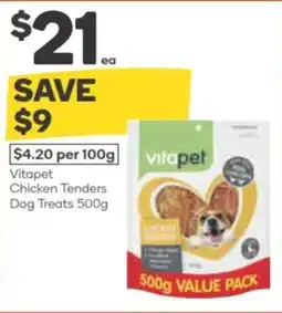 Woolworths Vitapet chicken tenders dog treats offer