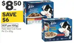 Woolworths Felix wet cat food offer