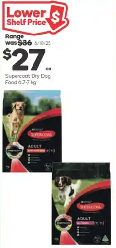 Woolworths Supercoat dry dog food offer