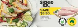 Woolworths Australian fresh rspca approved chicken breast fillets offer