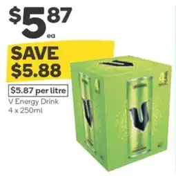 Woolworths V energy drink offer