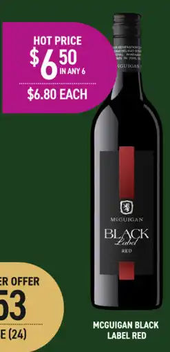 Dan Murphy's Mcguigan black label red offer