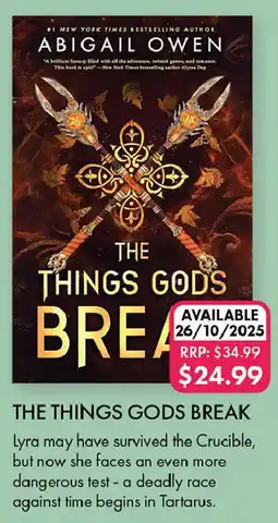QBD The things gods break offer