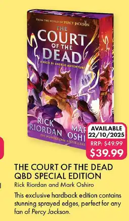 QBD The court of the dead qbd special edition offer