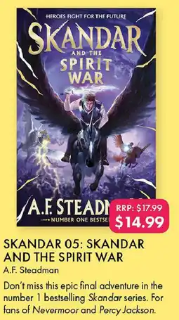 QBD Skandar 05: skandar and the spirit war offer