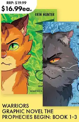 QBD Warriors graphic novel the prophecies begin: book 1-3 offer