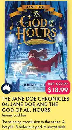 QBD The jane doe chronicles 04: jane doe and the god of all hours offer
