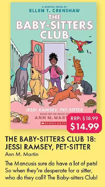 QBD The baby-sitters club 18: jessi ramsey, pet-sitter offer