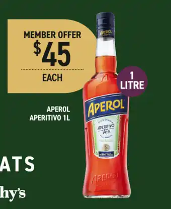Dan Murphy's Aperol aperitivo offer