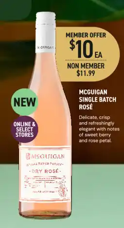 Dan Murphy's Mcguigan single batch rosé offer