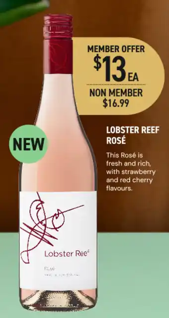 Dan Murphy's Lobster reef rosé offer