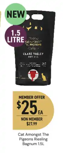 Dan Murphy's Cat amongst the pigeons riesling bagnum offer