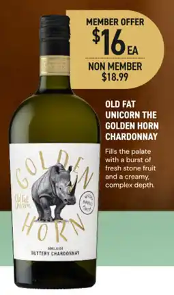 Dan Murphy's Old fat unicorn the golden horn chardonnay offer