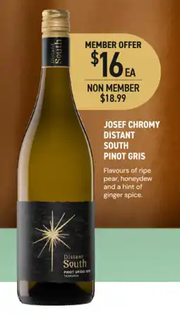 Dan Murphy's Josef chromy distant south pinot gris offer
