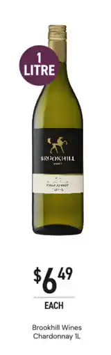 Dan Murphy's Brookhill wines chardonnay offer