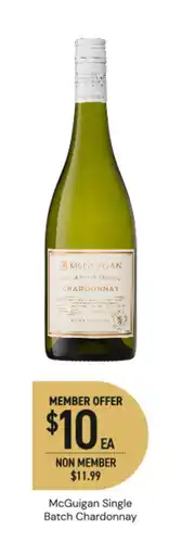 Dan Murphy's Mcguigan single batch chardonnay offer