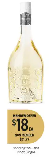 Dan Murphy's Paddington lane pinot grigio offer