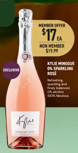 Dan Murphy's Kylie minogue 0% sparkling rosé offer