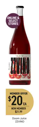Dan Murphy's Doom juice zzvino offer