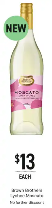 Dan Murphy's Brown brothers lychee moscato offer