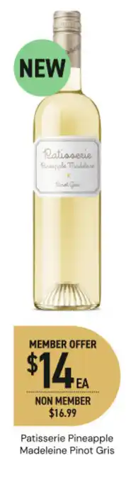 Dan Murphy's Patisserie pineapple madeleine pinot gris offer