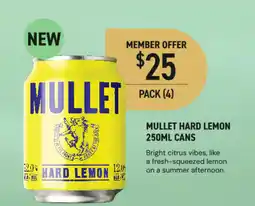 Dan Murphy's Mullet hard lemon cans offer