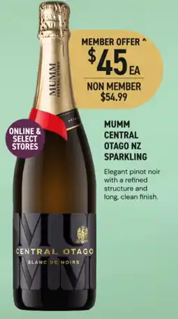 Dan Murphy's Mumm central otago nz sparkling offer