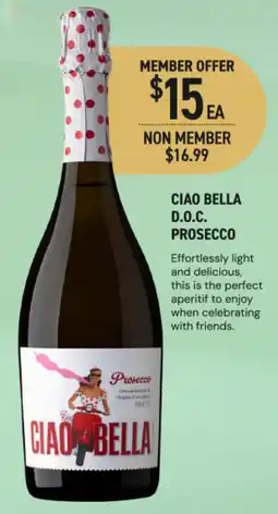 Dan Murphy's Ciao bella d.o.c. prosecco offer