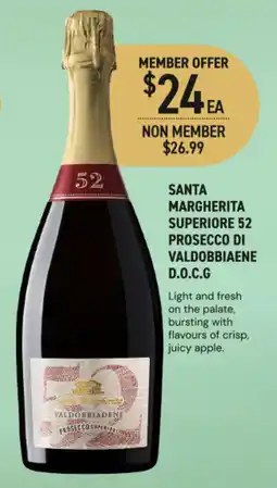 Dan Murphy's Santa margherita superiore 52 prosecco di valdobbiaene d.o.c.g offer
