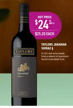 Dan Murphy's Taylors jaraman shiraz § offer