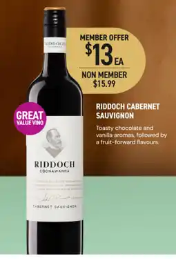 Dan Murphy's Riddoch cabernet sauvignon offer