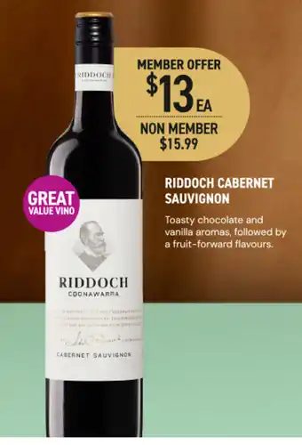 Dan Murphy's Riddoch cabernet sauvignon offer