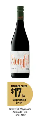 Dan Murphy's Stonyfell waymaker adelaide hills pinot noir offer