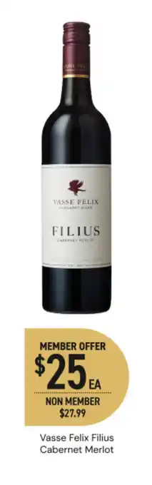 Dan Murphy's Vasse felix filius cabernet merlot offer