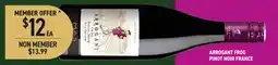 Dan Murphy's Arrogant frog pinot noir france offer