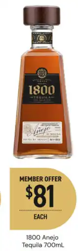 Dan Murphy's 1800 anejo tequila offer