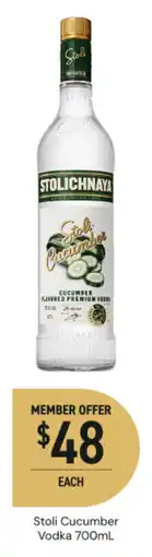 Dan Murphy's Stoli cucumber vodka offer